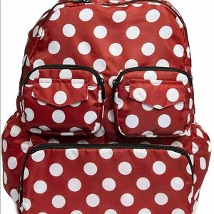 New Lug puddle jumper packable backpack - crimson dot